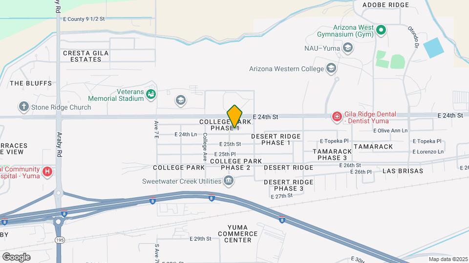 7422 E 24th Ln Map and Location Details