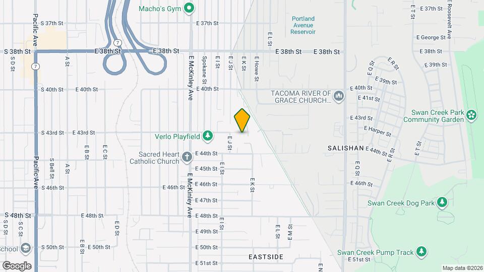 1016 E 43rd St Map and Location Details