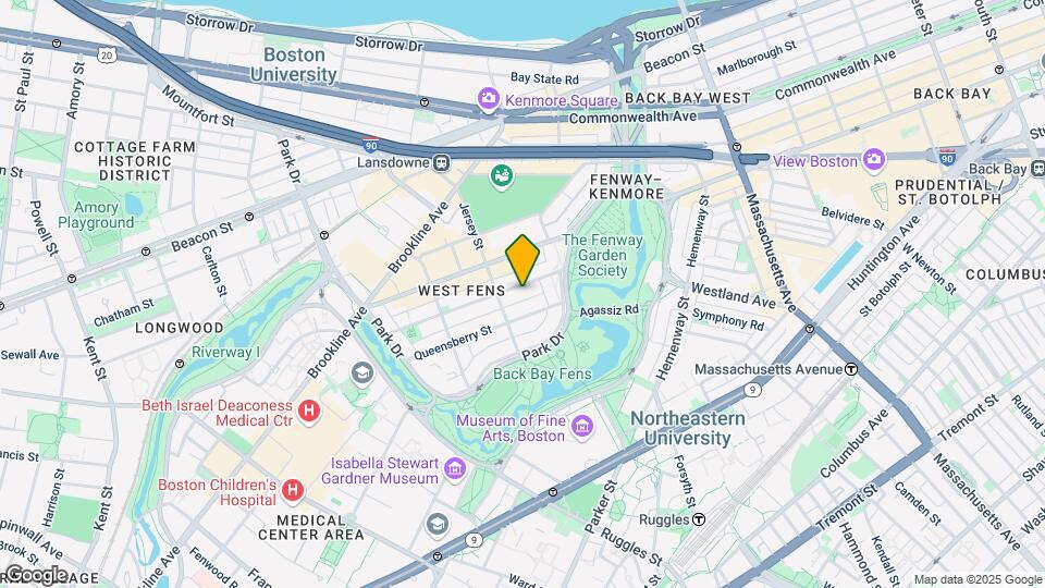 36 Peterborough St, Unit 3B Map and Location Details