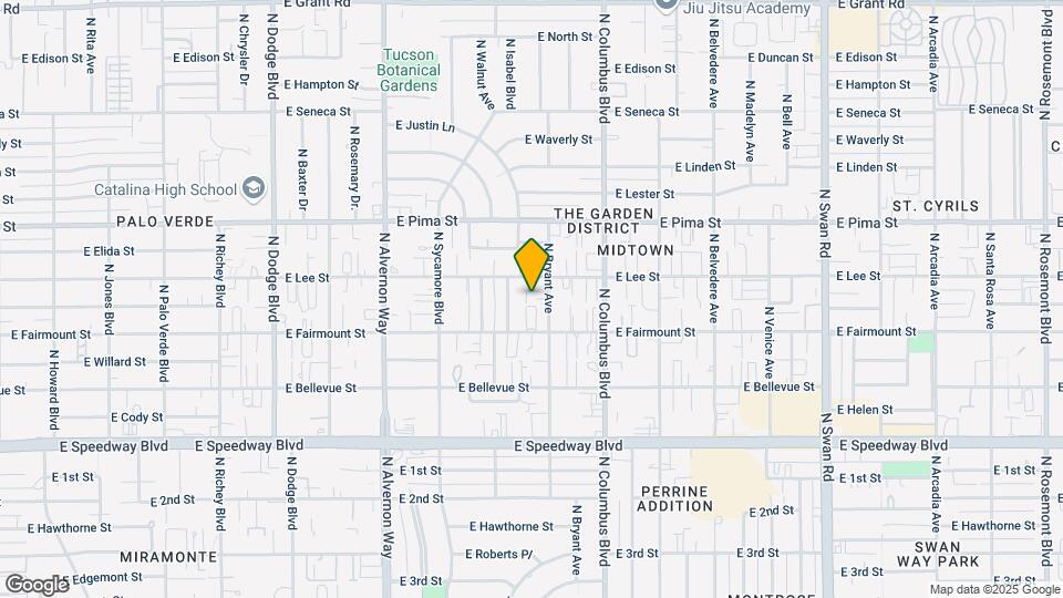 1529 N Bryant Ave Map and Location Details