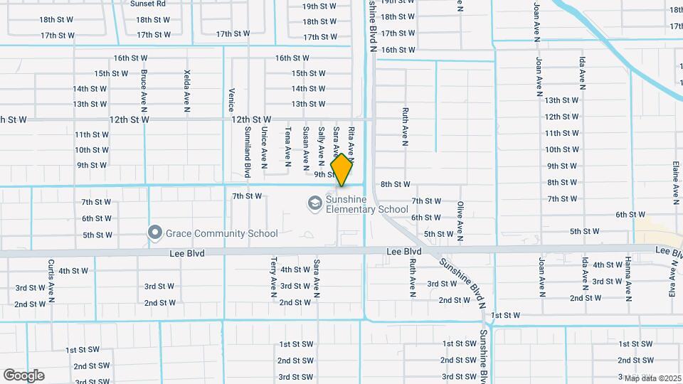3408 7th St W Map and Location Details