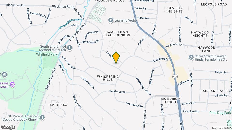 562 Whispering Hills Dr Map and Location Details