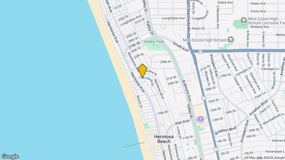 2125 Manhattan Ave Map and Location Details