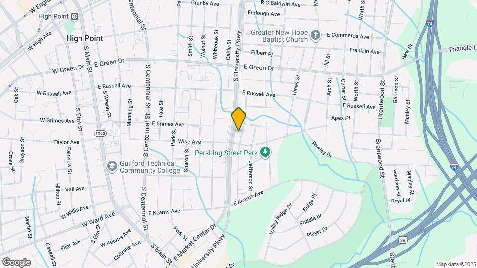 910 Richland St, Unit 910-B Map and Location Details