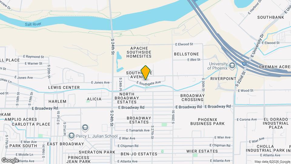 2602 E Southgate Ave Map and Location Details