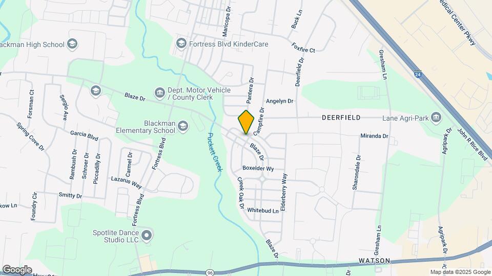 3704 Blaze Dr Map and Location Details