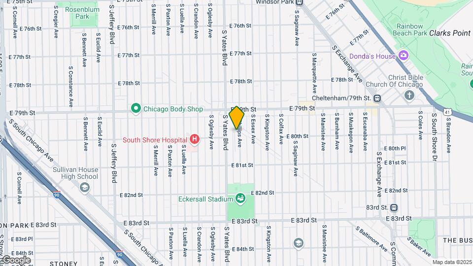 7952 S Phillips Ave Mapa y Detalles de la Ubicación