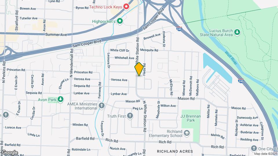 448 N White Station Rd Map and Location Details