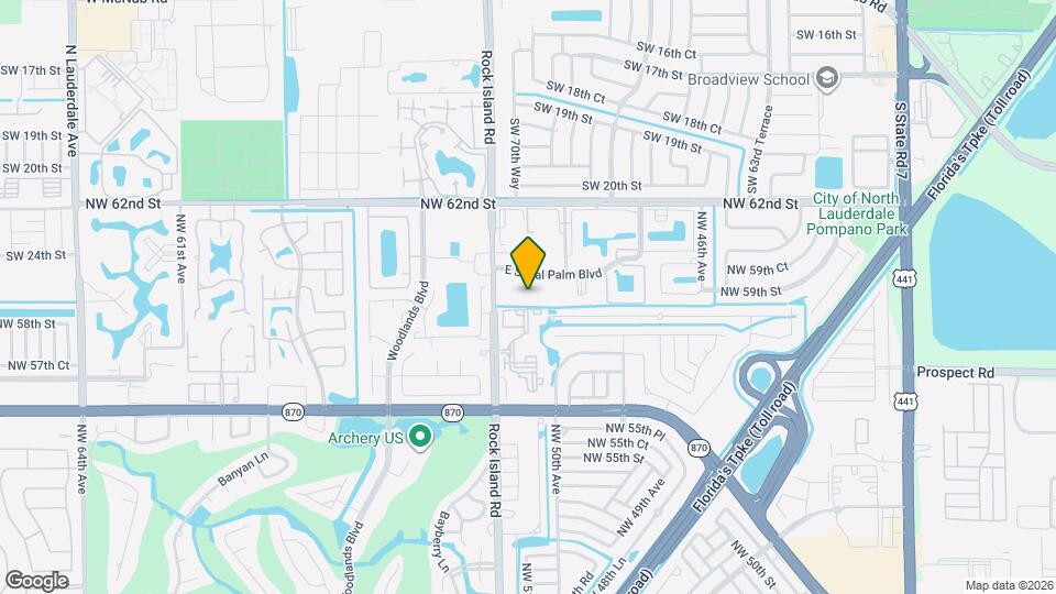 5190 E Sabal Palm Blvd Mapa y Detalles de la Ubicación