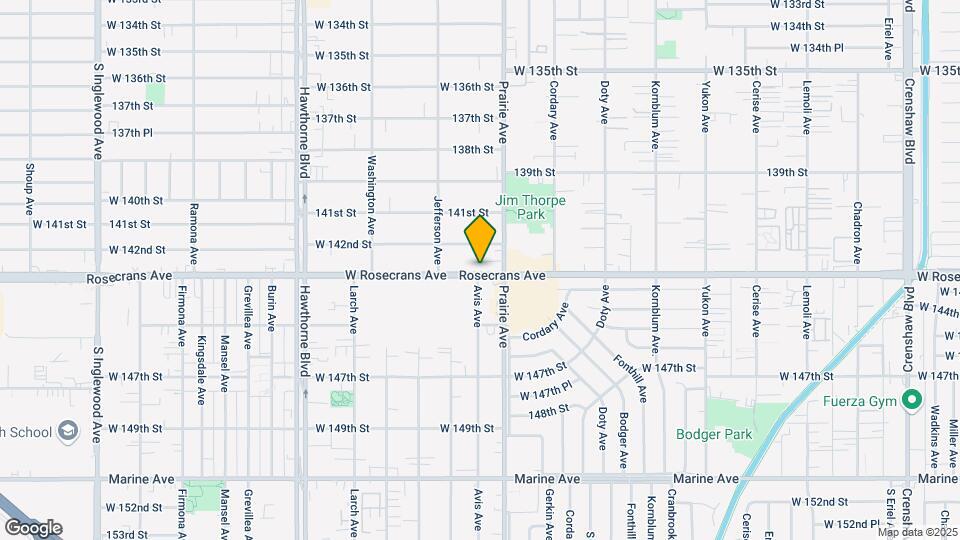 4029 W Rosecrans Ave Map and Location Details