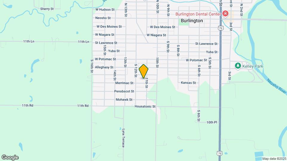 1102 Merrimac St Map and Location Details