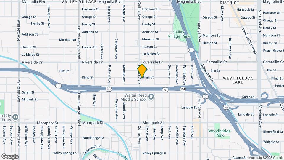4652 Colfax Ave Map and Location Details