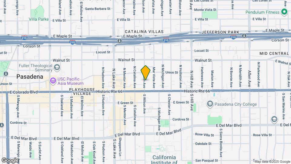 62 N Wilson Ave Map and Location Details