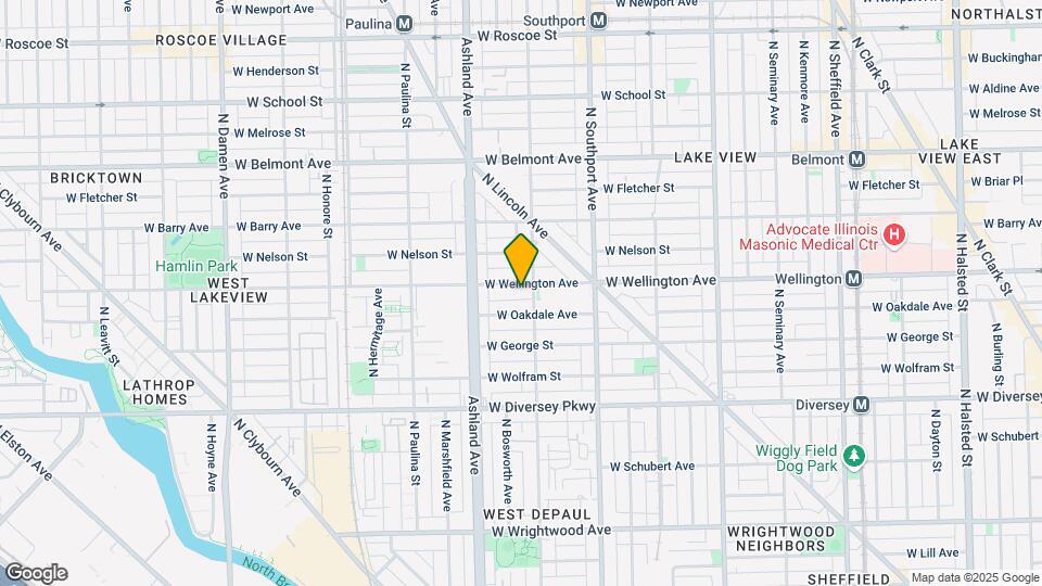 1511 W Wellington Ave Map and Location Details