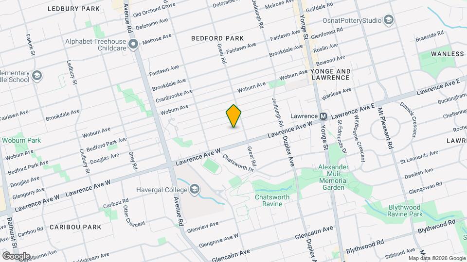 130 Glengarry Ave Map and Location Details