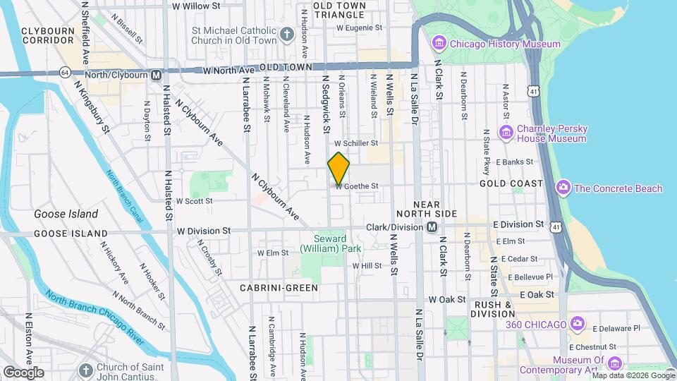 329 W Goethe St Map and Location Details