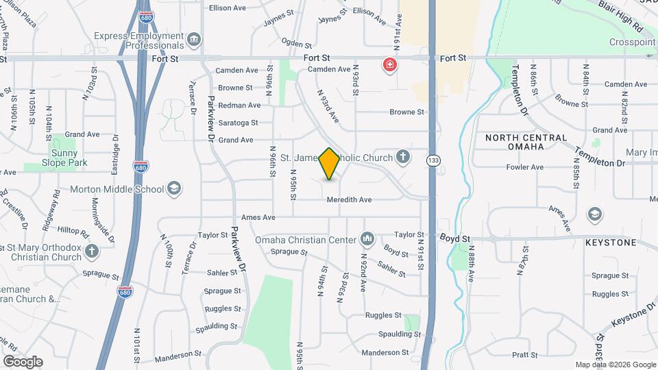 4623 N 94th St Map and Location Details