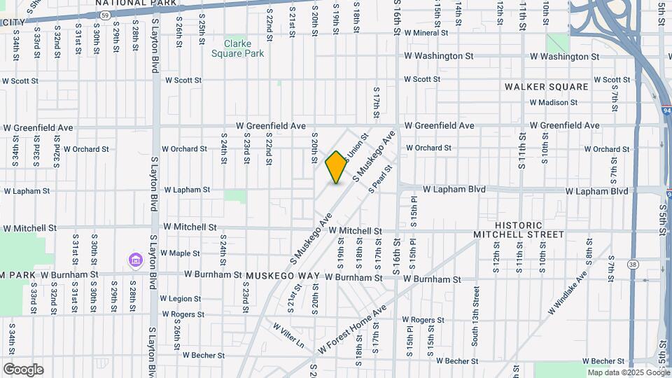 1578 S Union St Map and Location Details