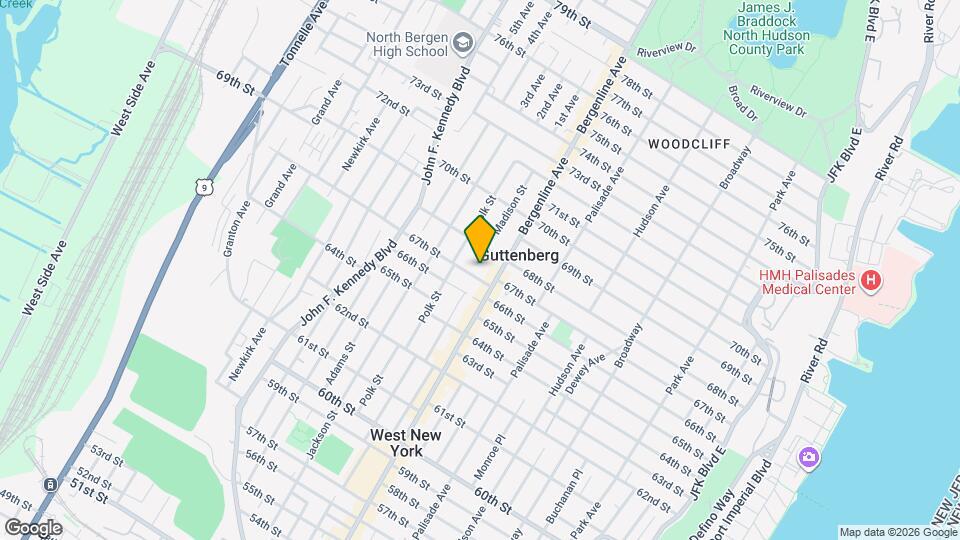 6708 Madison St, Unit Boho Chic Apartment Map and Location Details