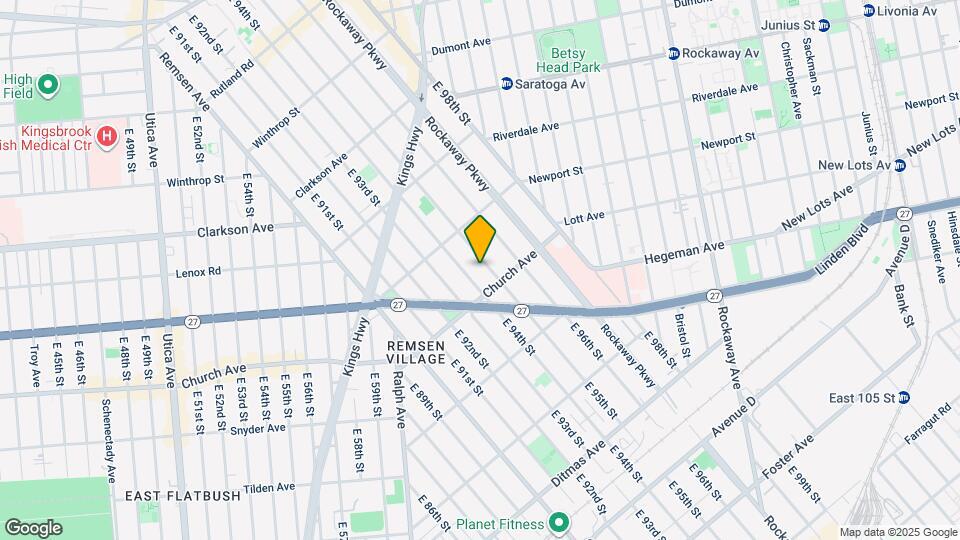 486 E 95th St, Unit 2R Map and Location Details