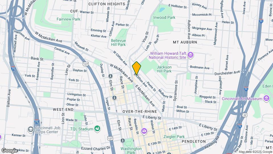 39 E Clifton Ave Map and Location Details