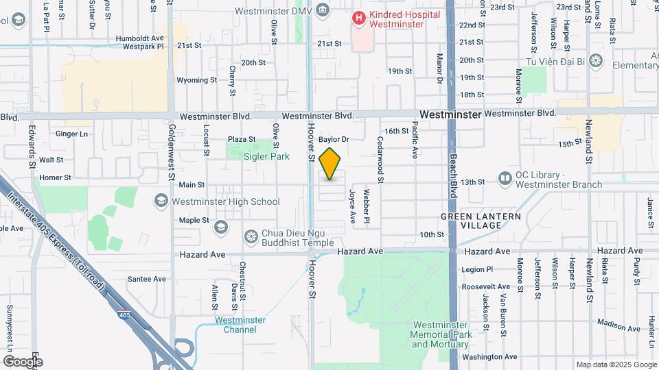 14272 Hoover St Map and Location Details