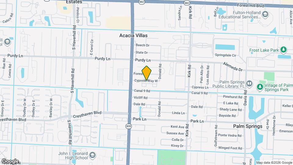 130 Cypress Way W Map and Location Details