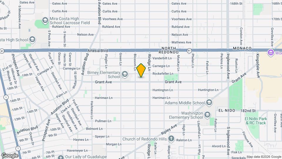 2109 Grant Ave Map and Location Details