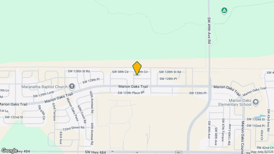 5587 SW 128th Pl Map and Location Details