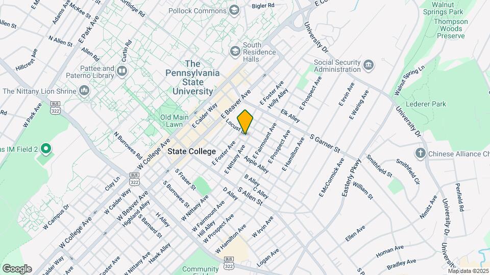 253 E Nittany Ave Mapa y Detalles de la Ubicación