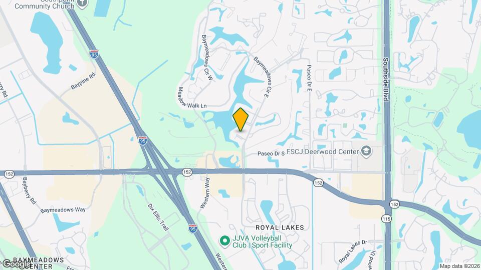 8118 Baymeadows Cir E Map and Location Details