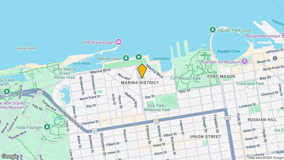 1690 Beach St Map and Location Details