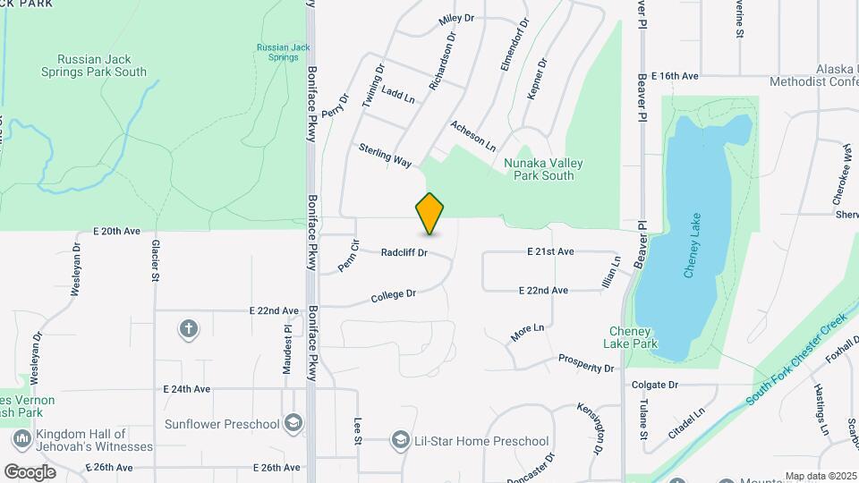 5741 Radcliff Dr, Unit lower Map and Location Details