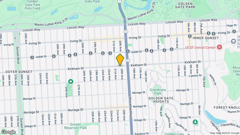 1617 Kirkham St Map and Location Details