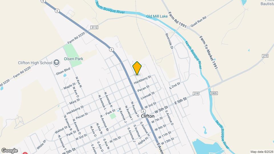 513 N Avenue F Map and Location Details