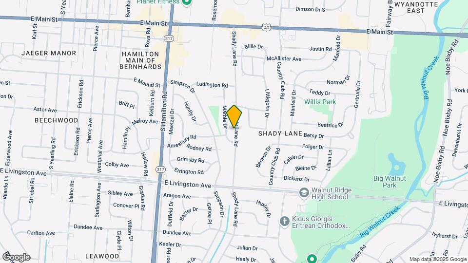1339 Shady Lane Rd Map and Location Details