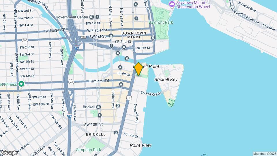 609 Brickell Ave Map and Location Details