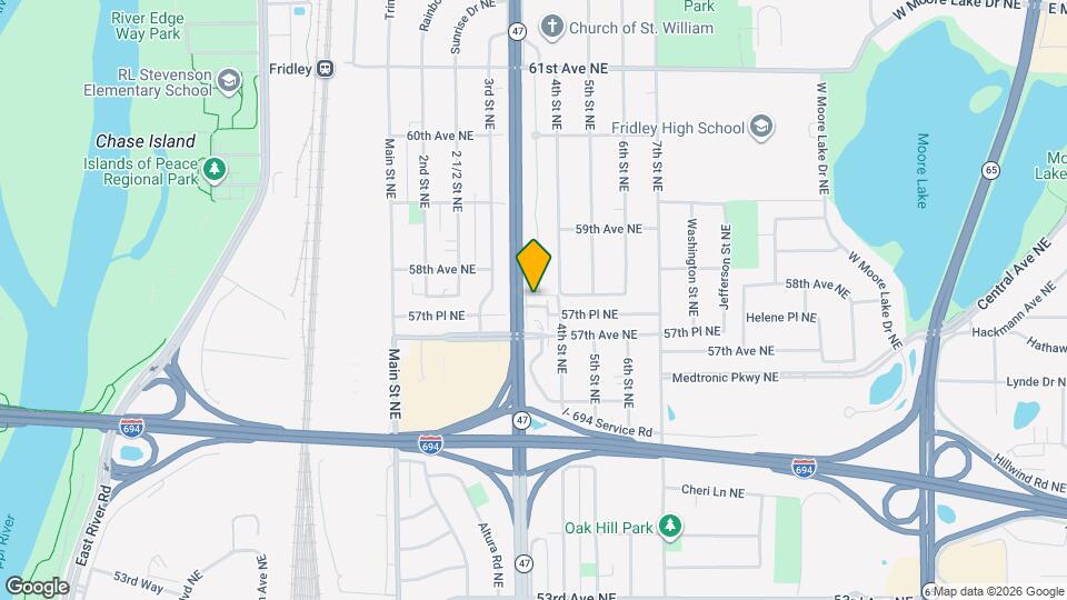 5730 4th St NE Map and Location Details