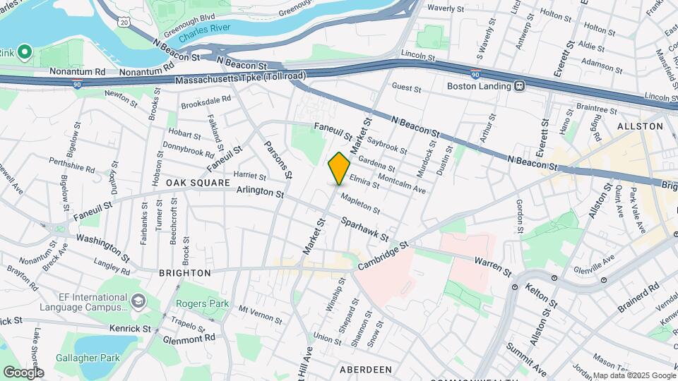 2 Mapleton St, Unit 1 Map and Location Details