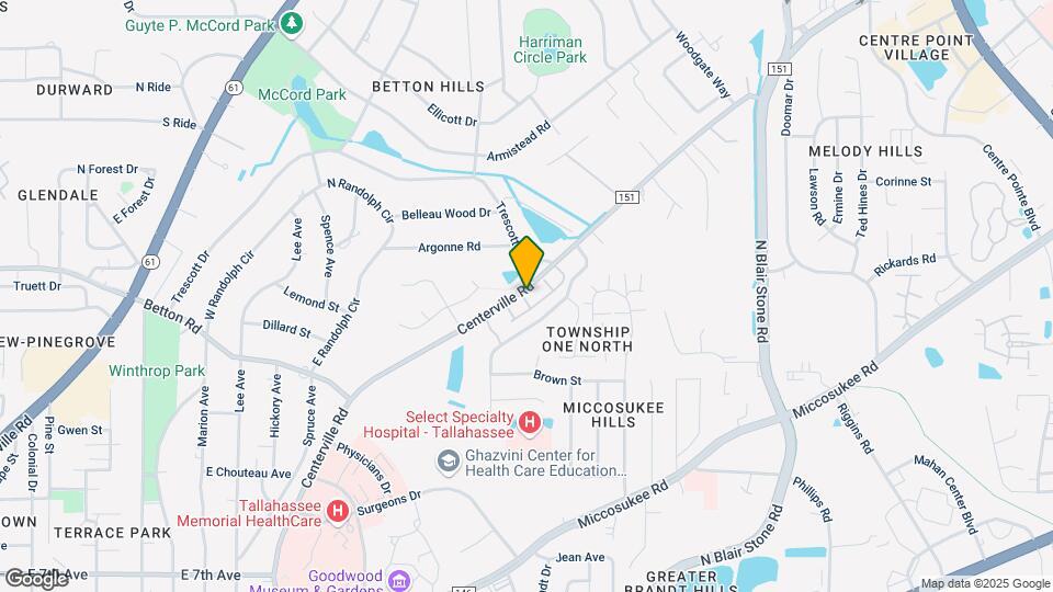 1625 Centerville Rd Map and Location Details