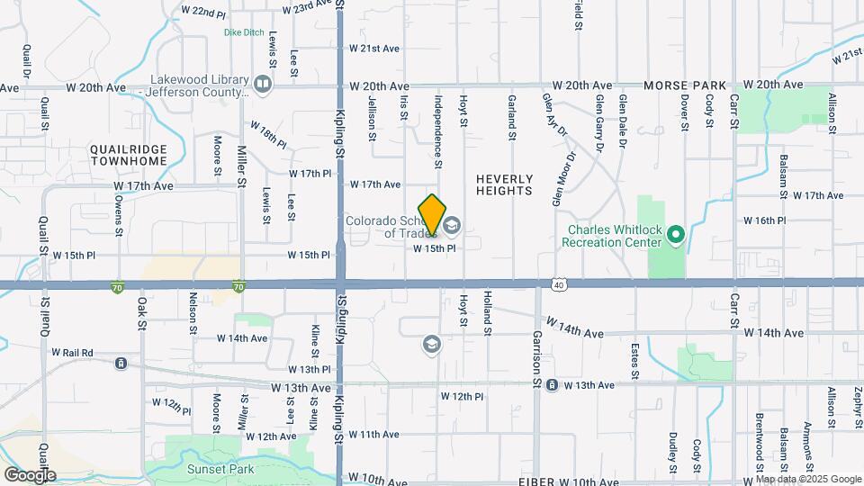 9605 W 15th Pl Map and Location Details
