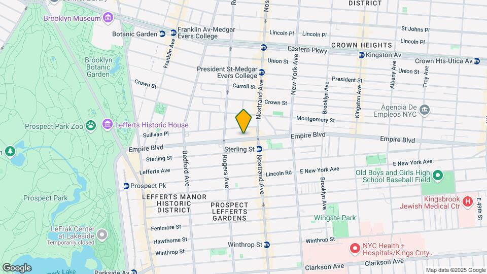 289 Empire Blvd Map and Location Details