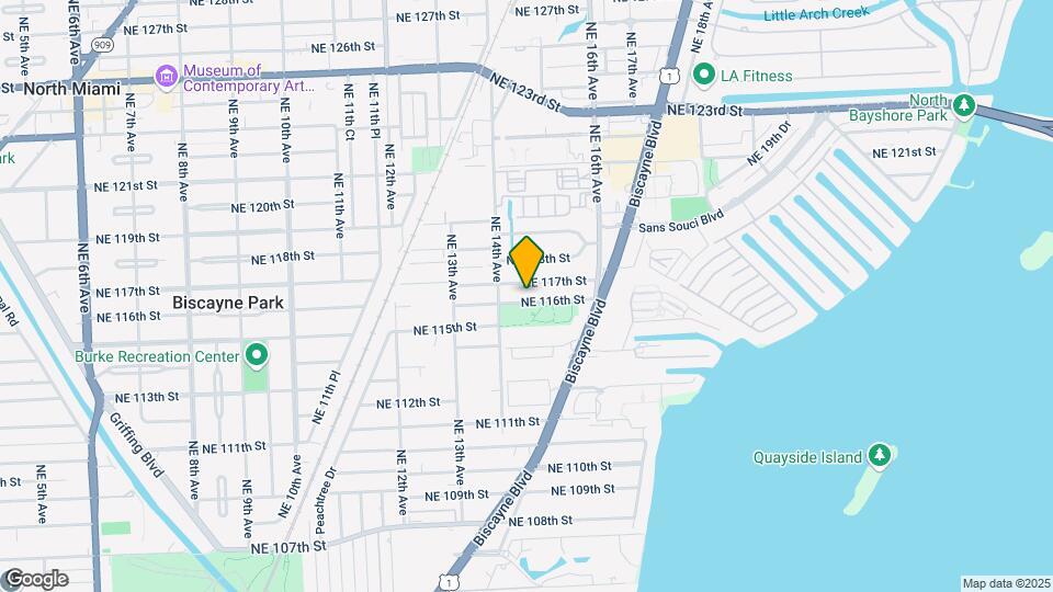 1455 NE 116th St Map and Location Details