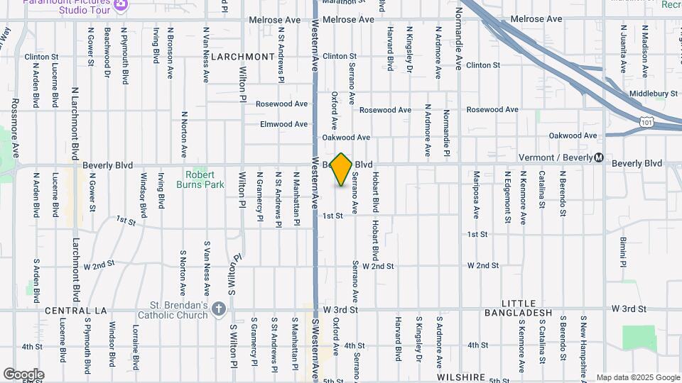 142 N Oxford Ave Map and Location Details