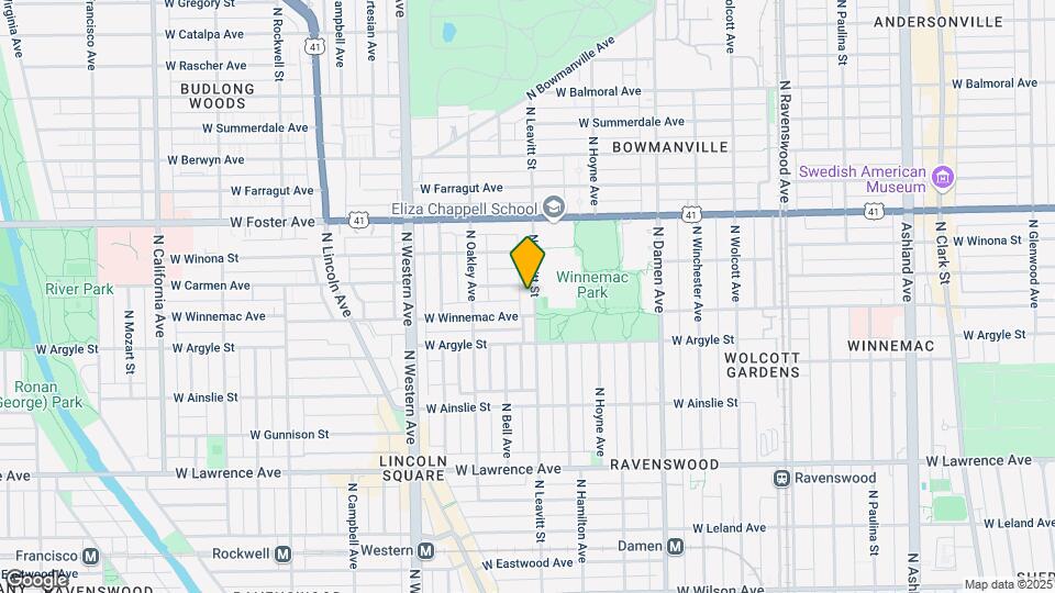 5044 N Leavitt St, Unit #2 Map and Location Details