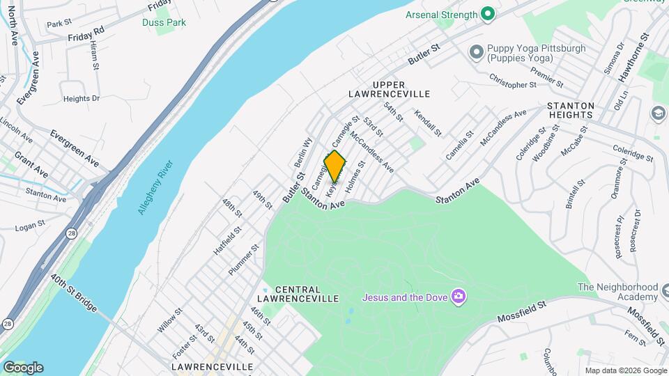 5132 Keystone St Map and Location Details