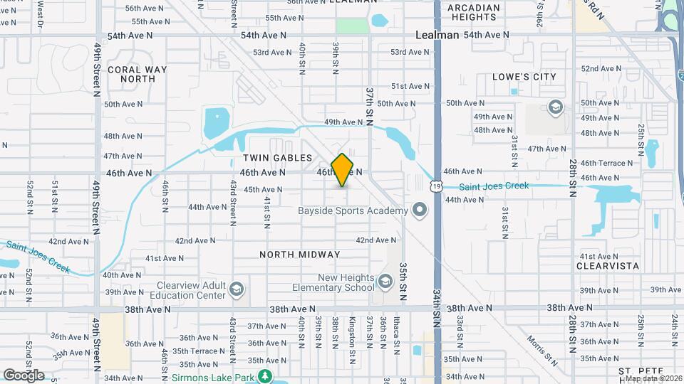 3810 45th Ave N Map and Location Details