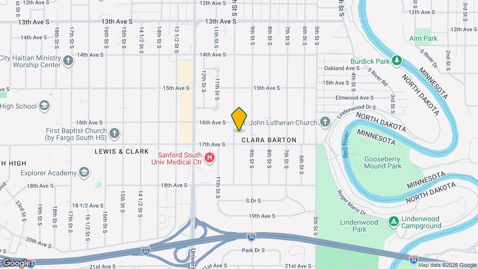1618 10th St S Map and Location Details
