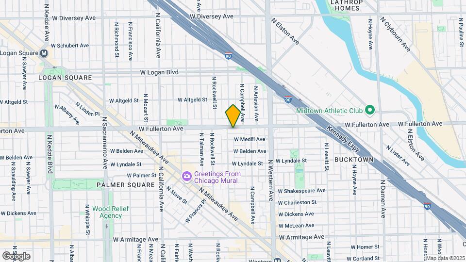 2527 W Fullerton Ave, Unit 201 Map and Location Details