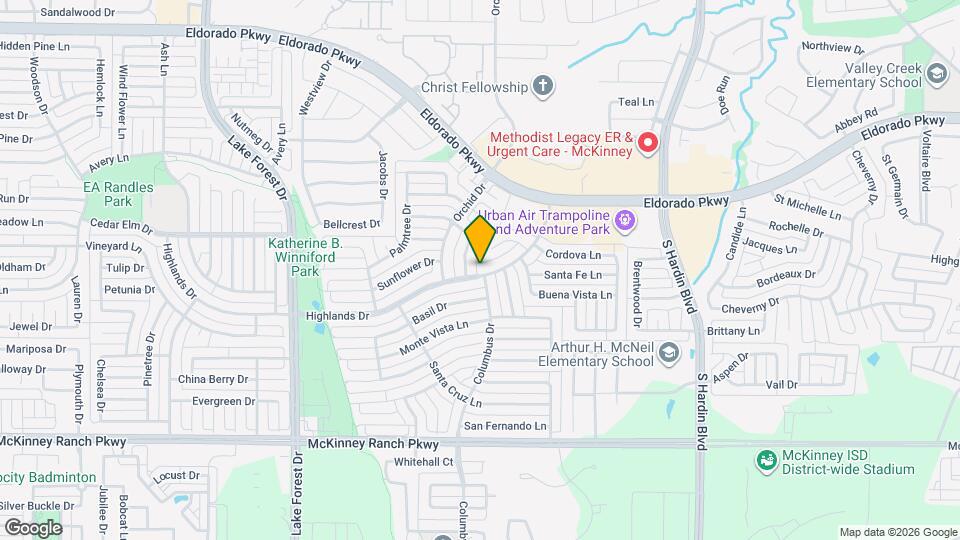 4522 Highlands Dr Map and Location Details